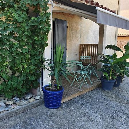 Appartement T2 en rez de jardin de maison, avec piscine privée, draps et serviettes de toilette non fournis à Argelès-sur-Mer Extérieur photo