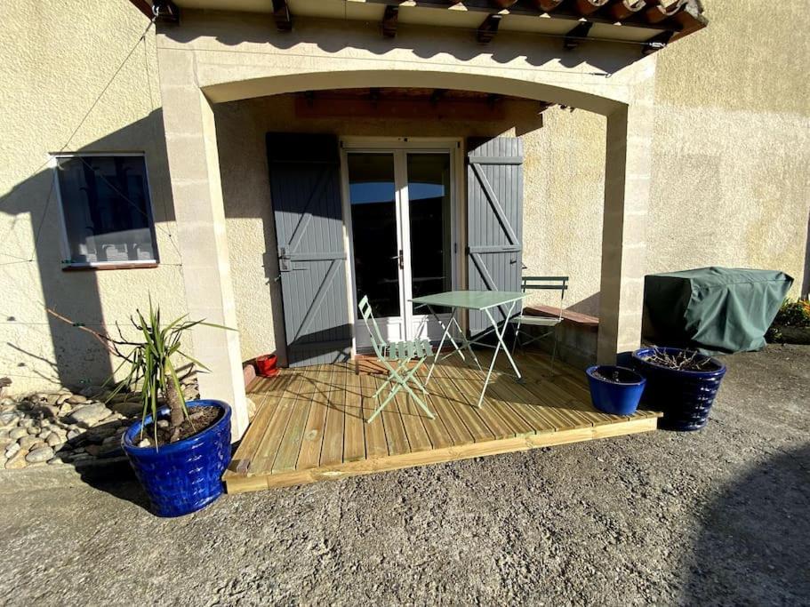 Appartement T2 en rez de jardin de maison, avec piscine privée, draps et serviettes de toilette non fournis à Argelès-sur-Mer Extérieur photo